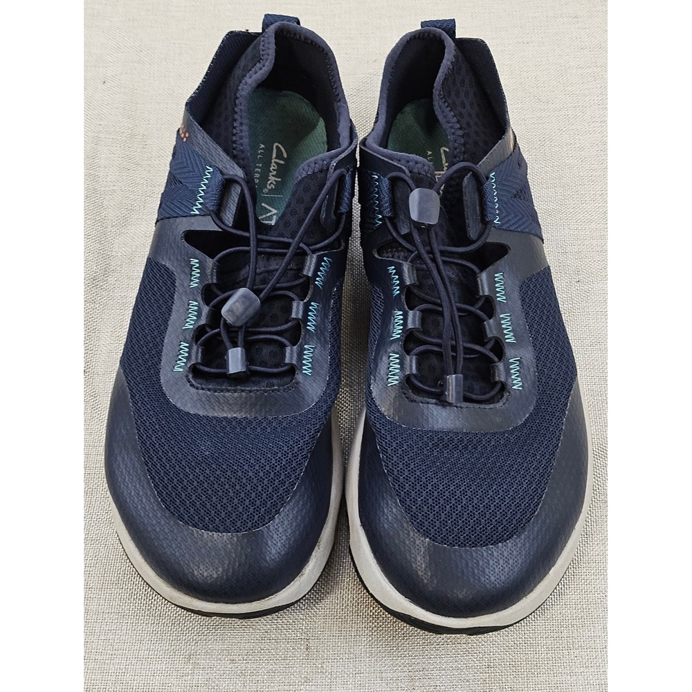 Clarks Mens ATL Coast Navy Lace Up‎ All Terrain Leisure Sneakers Shoes 7.5